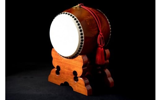 飾り鋲止め太鼓 (太鼓・台・バチ)