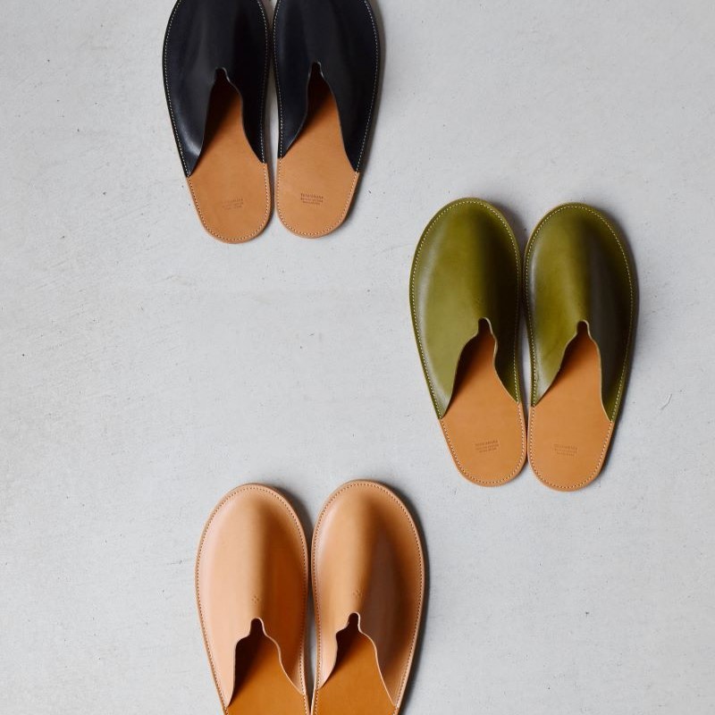 Teha’amana Slipper Basic M テハマナ スリッパ ベーシック M グリーン 革 皮 雑貨 おしゃれ レザー 本革 こだわりの逸品 地域特産品 ギフト 自分用 人気 おすすめ