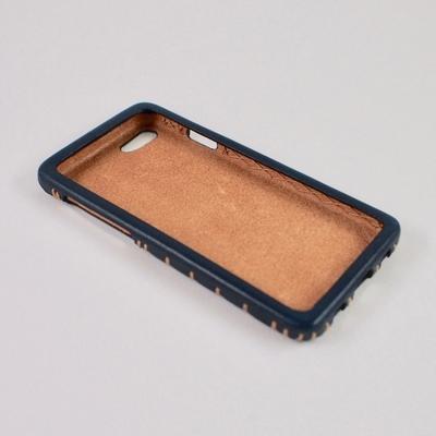 ふるさと納税 七尾市 【iPhoneSE(第二世代)用】本革ケース/ネイビー/ハンドメイド