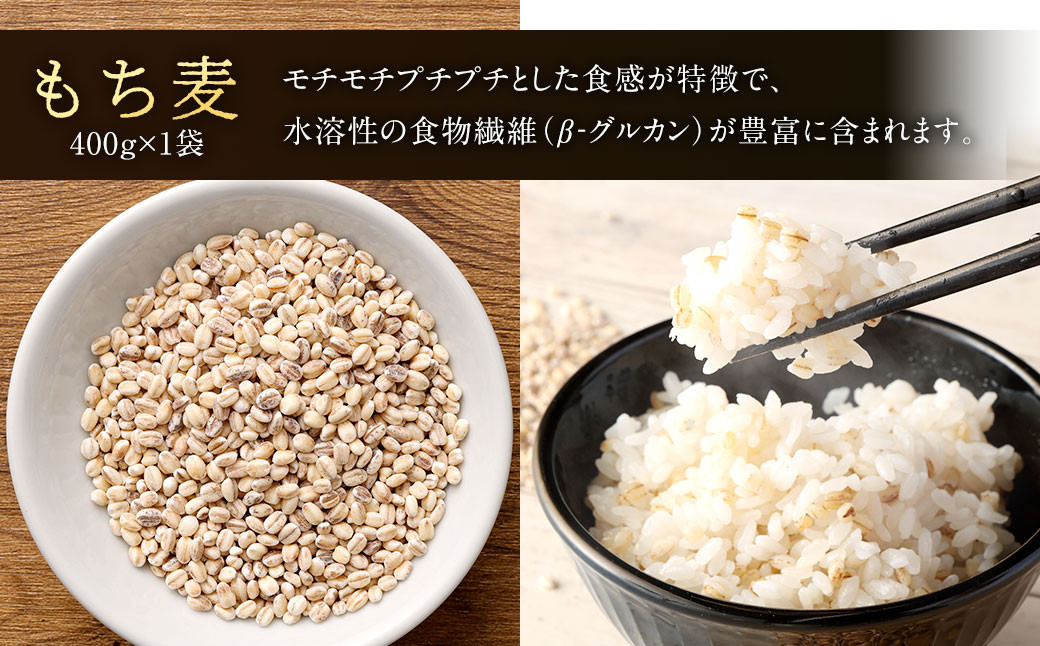 【ご自宅用】【定期便年6回】 五穀米（黒・赤）＆もち麦セット