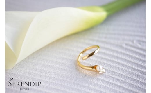 
            Calla K10 パールリング 指輪 ゆびわ リング アクセサリー  レディース ジュエリー じゅえりー【7号～15号】 ぱーる りんぐ ring レディース シンプル 一点もの おしゃれ かわいい プレゼント ギフト 食べ物以外 SERENDIPJEWEL 株式会社菜畑 神奈川 湘南 藤沢
          