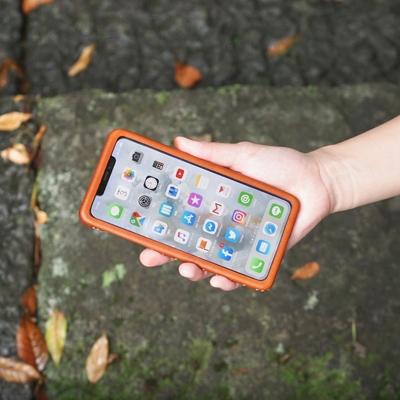 ふるさと納税 七尾市 【iPhone11pro用】本革ケース/マホガニー/ハンドメイド |  | 02