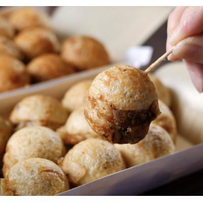 ふるさと納税 南知多町 皓介オリジナル名古屋風醤油たこ焼き「白(昆布味)」20コ【篠島産の蛸使用】CAS冷凍 子供のおやつに