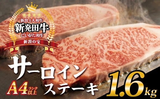 【新潟の宝】サーロイン ステーキ 牛肉 1.6kg にいがた和牛 和牛 新発田牛 赤身 焼肉 ふるさと納税 和牛 BBQ キャンプ 特選 贅沢 厳選和牛 ブランド牛 ギフト 贈答 お歳暮 父の日 新潟 新潟県 新潟産 新発田 新発田市 新発田産 えのもとミート