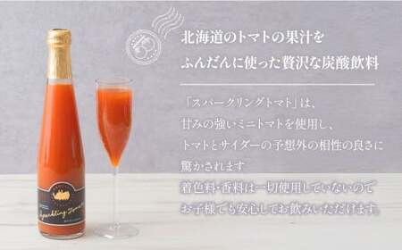 【6回定期便】 北海道サイダー スパークリングトマト 3本セット×6回 計18本 トマトジュース とまとジュース 炭酸 炭酸飲料 飲料 ドリンク スパークリング トマト とまと 北海道産 国産 サイダ