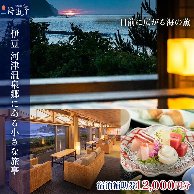 宿泊券 海遊亭 12000円分 河津温泉 オーシャン 宿泊券
