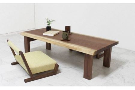 リビングテーブル　自然木無垢 ウォールナット WN 1300_4Leg｜ 家具