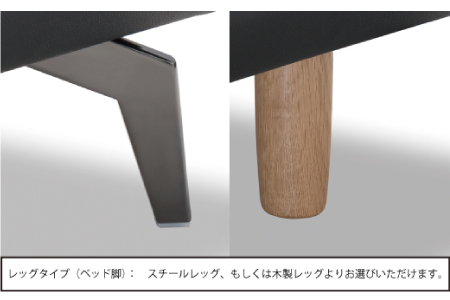 フランスベッド ティエル Tiers-02（脚付タイプ）シングル【ベッドフレームのみ】T-113
