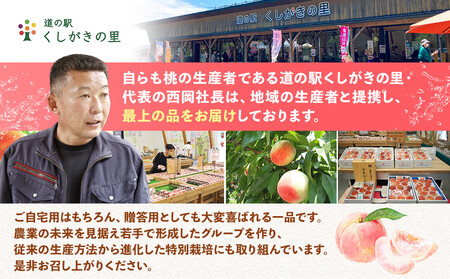 桃 極上秀品 約2kg 6～9個入【先行予約】【2024年6月中旬頃から発送】【KG2】