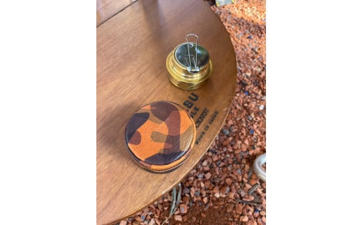 [10-G9-2] DUCKNOT　ダックノット　アルストレザーケース　アルコールストーブ　バーナー　茶迷彩