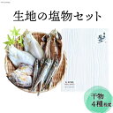 【ふるさと納税】無添加 干物「生地の塩物」4種セット 産地直送 旬 魚介 魚 さかな 詰め合わせ 冷凍 数量限定　【 干物 ひもの アジ 鯵 カレイ かれい 海鮮 魚介類 】