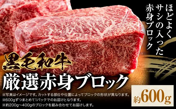 黒毛和牛赤身ブロック肉 600g《90日以内に出荷予定(土日祝を除く)》牛肉ローストビーフ用
