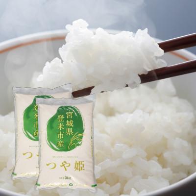 ふるさと納税 登米市 令和7年度産 宮城県産 つや姫 5kg×2袋 〜炊き上がりが美味しい、上品な甘みのお米〜