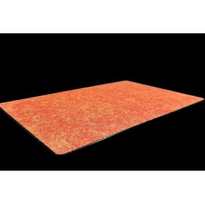 ふるさと納税 九度山町 ガラスプレート S(D)　乱糸(マット仕上げ)本朱 |  | 01