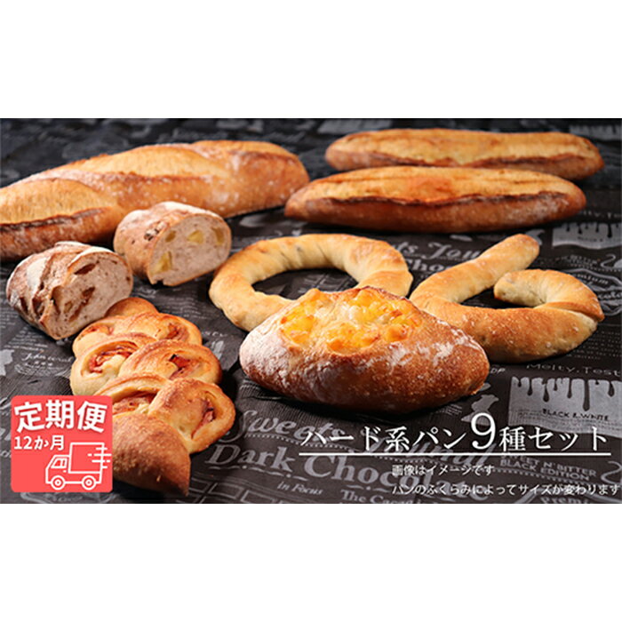 【ふるさと納税】AE-16a【国産小麦・バター100%】ハード系パンセット【12ヵ月定期便】