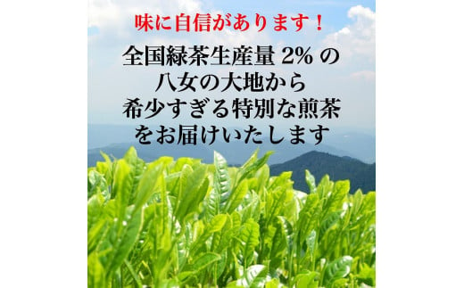 自社製造の深蒸しの八女茶！地の抄（ちのしょう）100g入り3袋入り