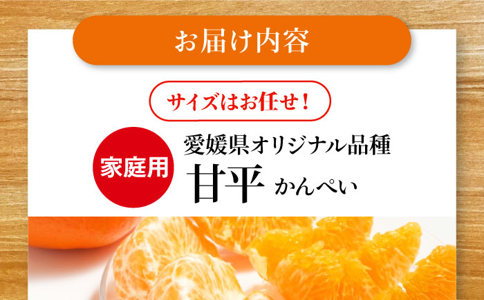 【先行予約】【2026年2月中旬から順次発送】甘平 10個前後【ご家庭用】  愛媛県大洲市/西村農園 みかん ミカン えひめ かんぺい 柑橘 [AGDC004]