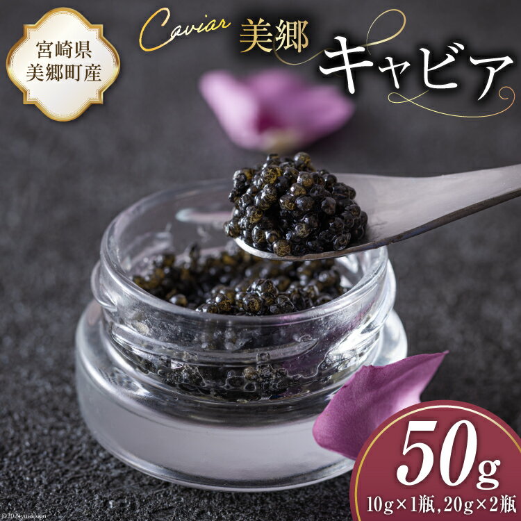【ふるさと納税】美郷 キャビア チョウザメ 50g [宮崎キャビア 宮崎県 美郷町 31az0014] きんかん キンカン 金柑 フレーバー 冷凍 宮崎県産