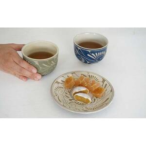 ＜受注生産品＞唐草手碗＜墨＞｜沖縄　やちむん　人気