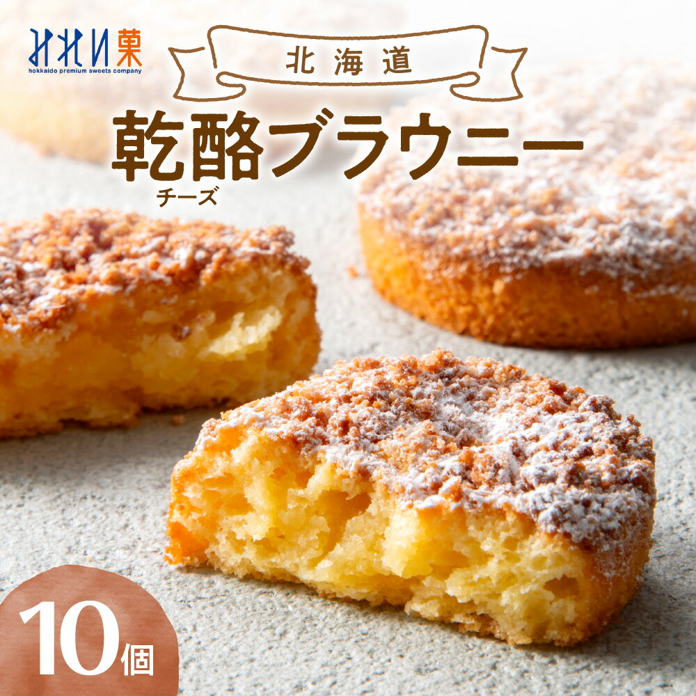 【ふるさと納税】 ブラウニー チーズ 乾酪 10個 北海道産 クリームチーズ 乾酪ブラウニー お菓子 焼き菓子 洋菓子 お洒落 スイーツ デザート 濃厚 お取り寄せ みれい菓 ギフト お土産 北海道 札幌市