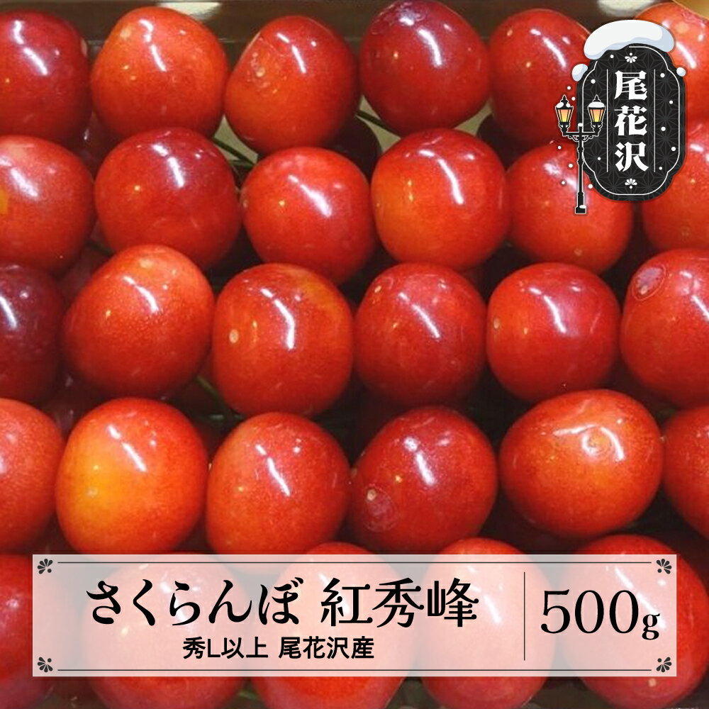 【ふるさと納税】先行予約 さくらんぼ 紅秀峰 500g 2026年産 令和8年産 山形県産 尾花沢産 送料無料 kb-bskzx500 ※2026年6月下旬より順次発送予定※沖縄・離島への配送不可