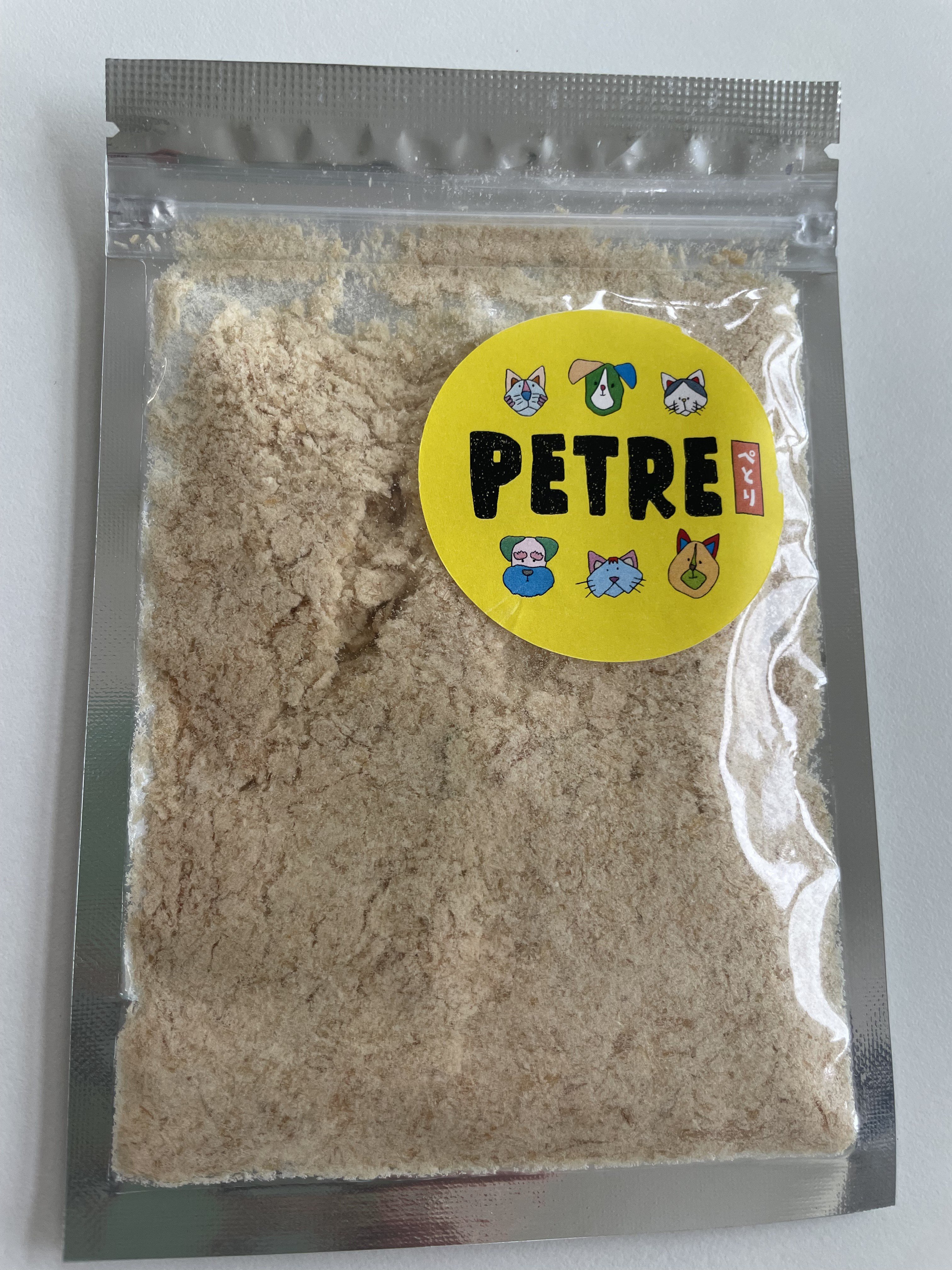 
                  【豊富】犬猫用無添加ありたどり胸肉ふりかけ3個セット（20ｇ×3袋）合計60ｇ
                