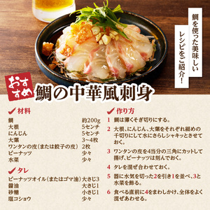 渡邊水産 穂州鯛（下処理なし）【A160】