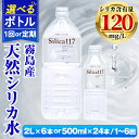 【ふるさと納税】《選べるボトル・回数》Silica117（2L×6本・500ml×24本・通常便・定期便)霧島市 水 シリカ シリカ水 シリカウォーター ミネラルウォーター ミネラル成分 飲料水 天然水 軟水 温泉水 ペットボトル【シャディ】