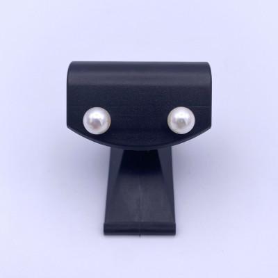 ふるさと納税 長崎市 あこや真珠　ピアス(6.0-6.5mm)(K18)