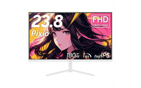 Pixio ゲーミングモニター 23.8インチ FHD 180Hz Fast IPS ホワイト/白 PX248PPWH | モニター モニター モニター モニター モニター