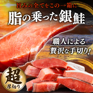 ＼大人気！／【カマ無し】★超 厚切り★ 訳あり 「銀鮭 切り身 2kg」 粕漬け 高級部位 ハラス入り