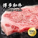 【ふるさと納税】博多和牛サーロインステーキセット　500g（250g×2枚） 3G11-S1