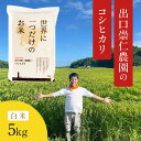 【ふるさと納税】令和5年産 出口崇仁農園のコシヒカリ 有機栽培米【白米5kg】世界に一つだけのお米※着日指定不可※離島への配送不可