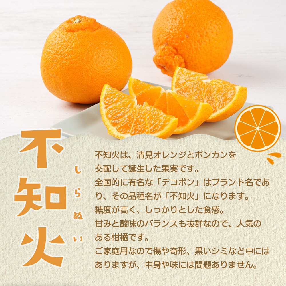 【産地直送】☆不知火☆家庭用☆約5kg  AL10_イメージ3