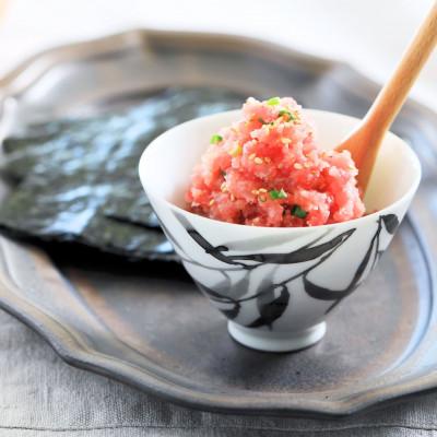 ふるさと納税 いわき市 とろけるねぎとろ|小分け食べきりパック 約40g×12パック