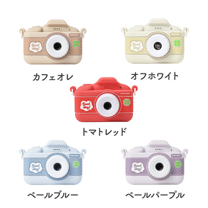 子供用 カメラ ピントキッズ クローバー ［ キッズカメラ トイカメラ ズーム機能 インカメラ 動画撮影 フレーム機能 タイマー撮影 ミニゲーム 音楽再生 スマホ転送可能 メモリーカード 付き 首掛け
