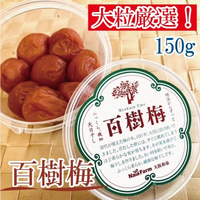 
                  ＜希少な大玉＞和泉市産 百樹梅150g×2パック　大粒厳選 豊かな香りと肉厚な果肉[なやファーム]【1741265】
                