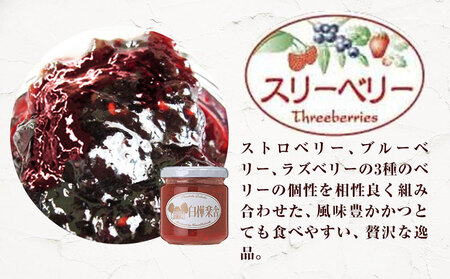 ジャム スリーベリージャム 2個 180g × 2個  豊年楽市有限会社《30日以内に出荷予定(土日祝除く)》千葉県 流山市 パン ラズベリー ストロベリー いちご ブルーベリー スリーベリー│ジャム