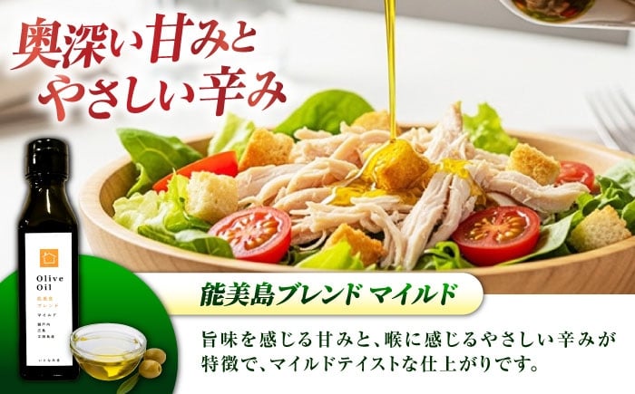 マイルドのたしかな甘旨、ミディアムのバランス、2種類のオリーブオイルを食べ比べ