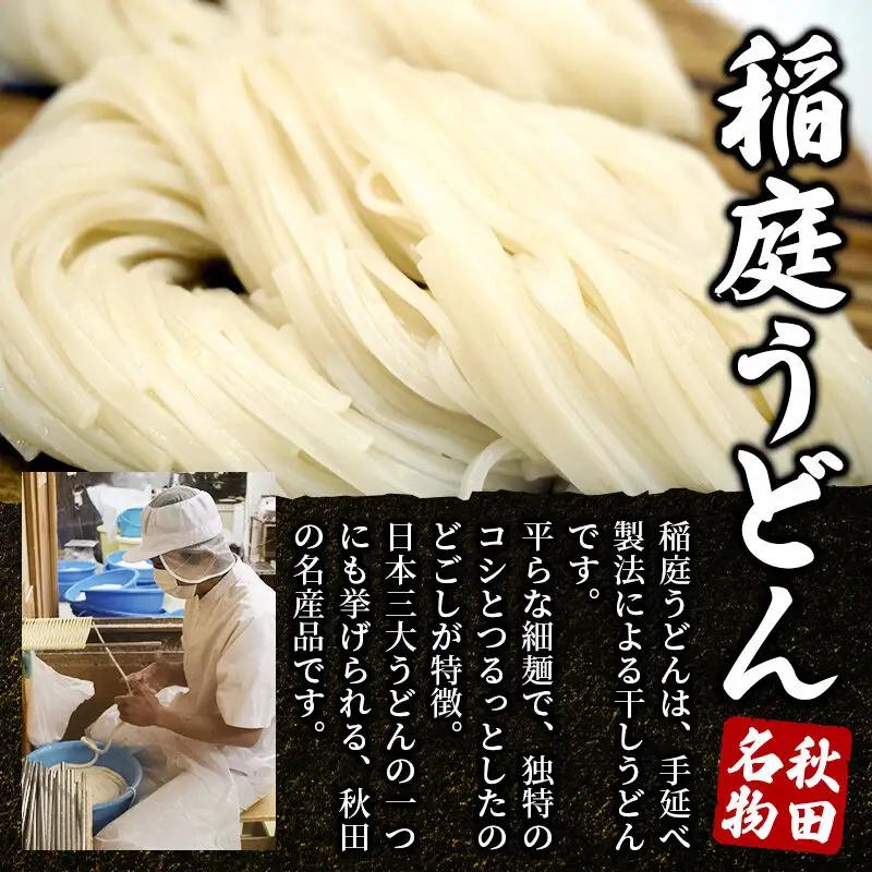 《定期便2ヶ月》稲庭うどん 醍醐味 27cm 200g×2袋 計400g 4人前 ゆうパケット