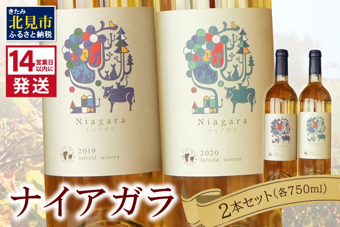 《14営業日以内に発送》ナイアガラ2本セット ( ワイン お酒 酒 ぶどう セット )【138-0006】