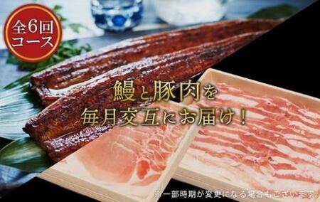 【定期便全6回】うなぎ蒲焼・黒豚・豚コース　～豊かな自然が宝物　みんなで紡ぐ定期便～