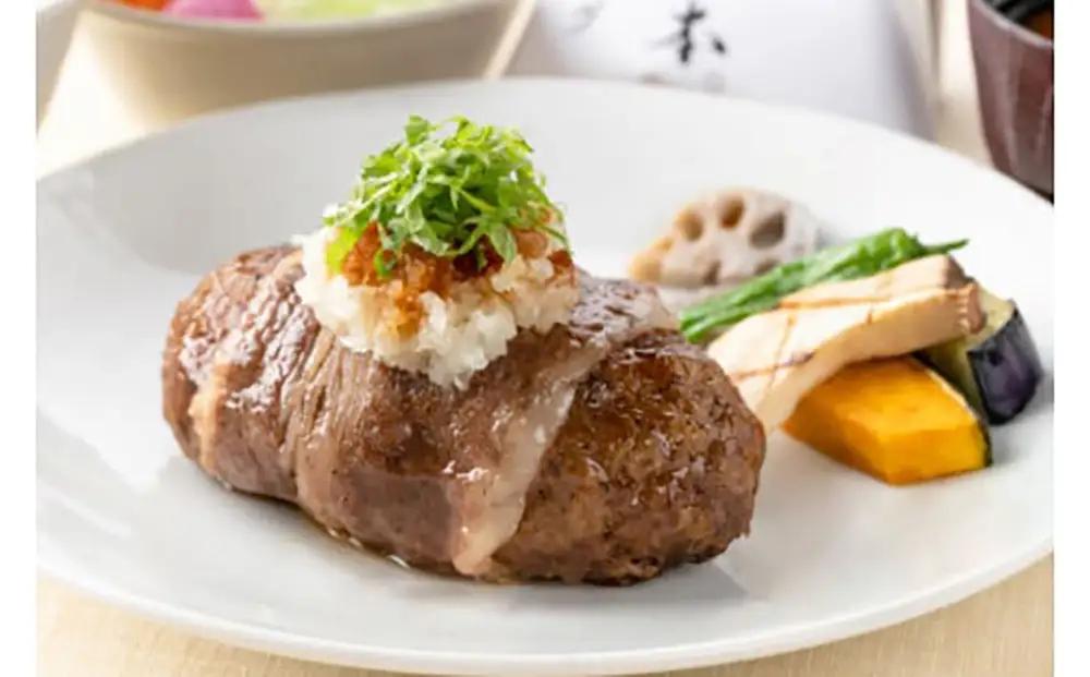 ハンバーグ 近江牛 包み 600g (150g×4個) 手作り 和風ポン酢 付き カネ吉山本 【Y114W】