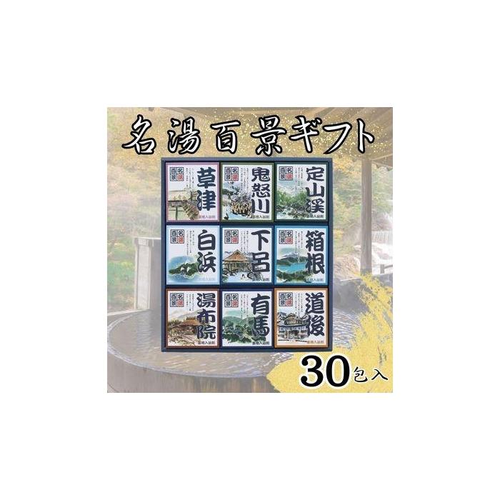 【ふるさと納税】名湯百景　入浴剤　30包入 | スキンケア 化粧品 コスメ 美容 人気 おすすめ 送料無料