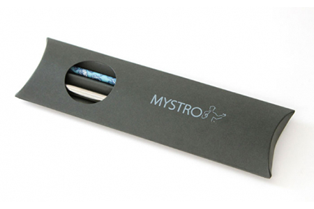 【美濃焼】MYSTRO Crea 20cmストロー＆ステンレスケースセット（ブルーデイジー）陶磁器製ストロー【カネス】 マイストロー ケース付き SDGs エコ 環境問題 おしゃれ 送料無料 [MBM
