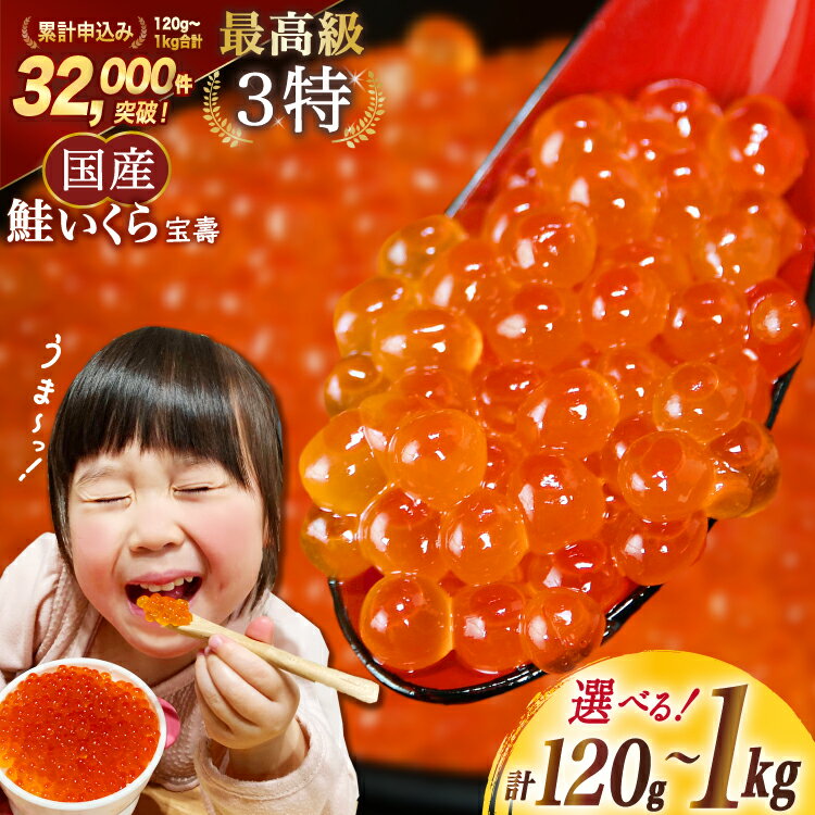 【TVで紹介！】最高級3特 国産 味付 いくら 宝壽 醤油漬 120g×1パック / かわむら家 / 宮城県 気仙沼市 [20561821] イクラ 海鮮 魚介類 醤油 ふるさと納税 ふるさとのうぜい ふるさと