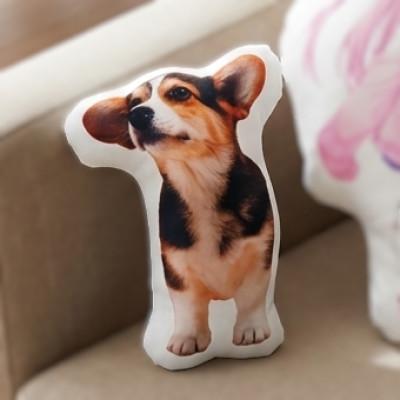ふるさと納税 西尾市 オリジナルフリーカットクッション両面プリントSサイズ(最大20cm)・F043