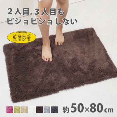 ふるさと納税 海南市 乾度良好 Dナチュレ バスマット 約50×80cm ブラウン 吸水速乾 裏面すべり止め加工