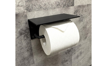 誰でも簡単取り付け！スチール トイレットペーパーホルダーR モダン スタイリッシュ【雑貨 日用品 人気 おすすめ 】