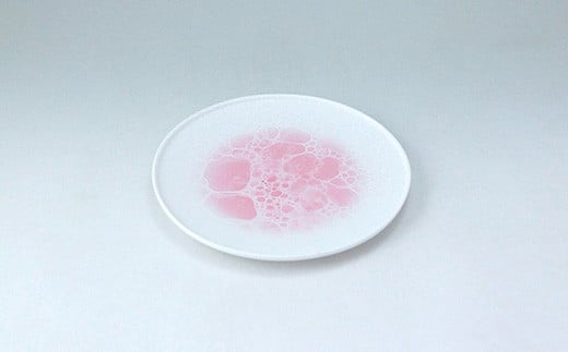 
            有田焼 泡 frame ラウンドプレート 16cm Pink【やま平窯】食器 器 うつわ 磁器 陶磁器 皿 プレート 取皿 中皿 ピンク 海 ギフト A18-140
          